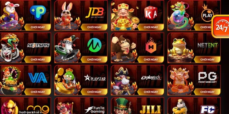 Thế giới giải trí slot games phong phú