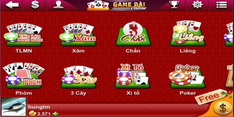 Danh mục game bài đầy thú vị tại nền tảng